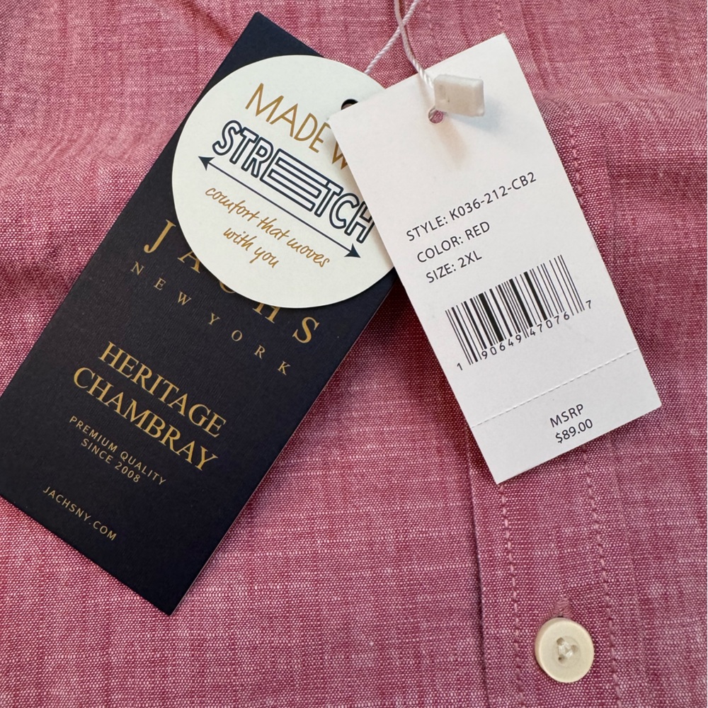 NWT Men’s Jachs NYC Button Down - Picture 2 of 3